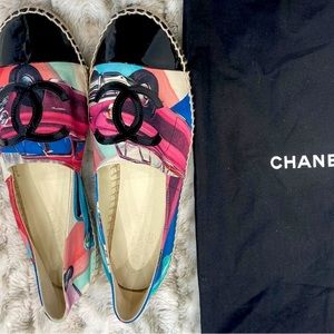 Chanel multicolor espadrilles size 39